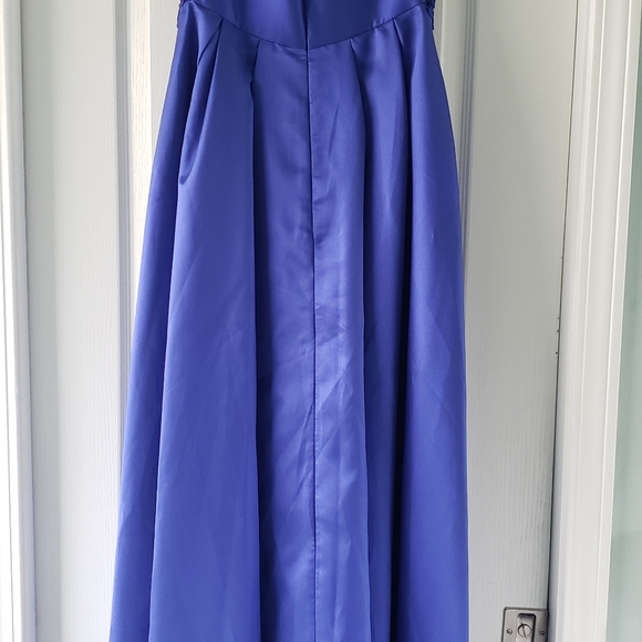 Strapless Brilliant Blue Gown - Picture 6 of 9